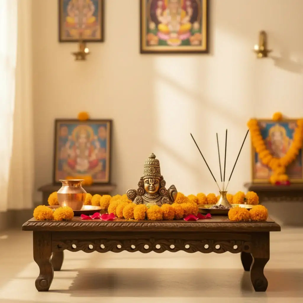 Brass Lord Venkateswara Face Idol (Tirupati Balaji)   Brass Ware