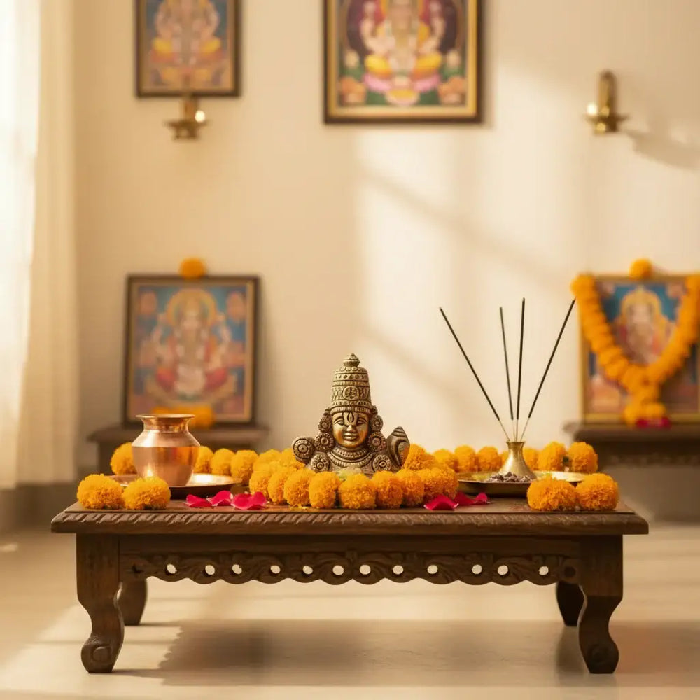 Brass Lord Venkateswara Face Idol (Tirupati Balaji)   Brass Ware