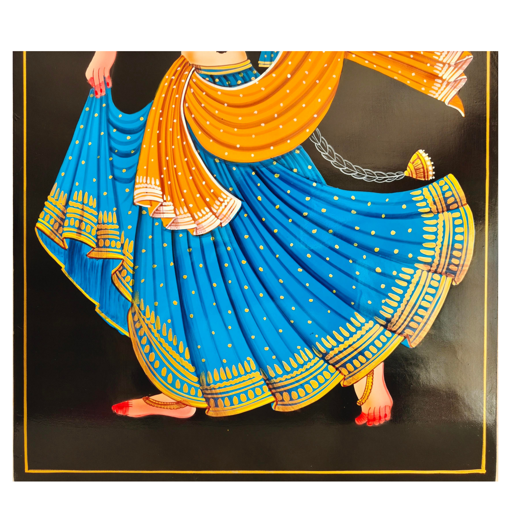 Dancing Lady Artwork – Authentic Nirmal Painting   Paintings