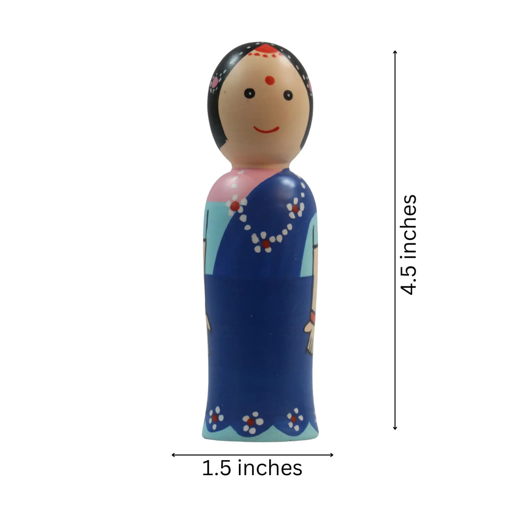 Eco-friendly handmade Radha art dolls