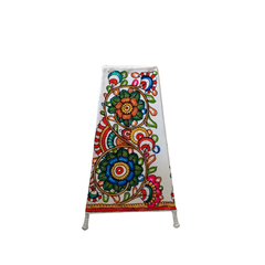 Nature’s Harmony – Floral Leather Hand Painting | Bed Lamp