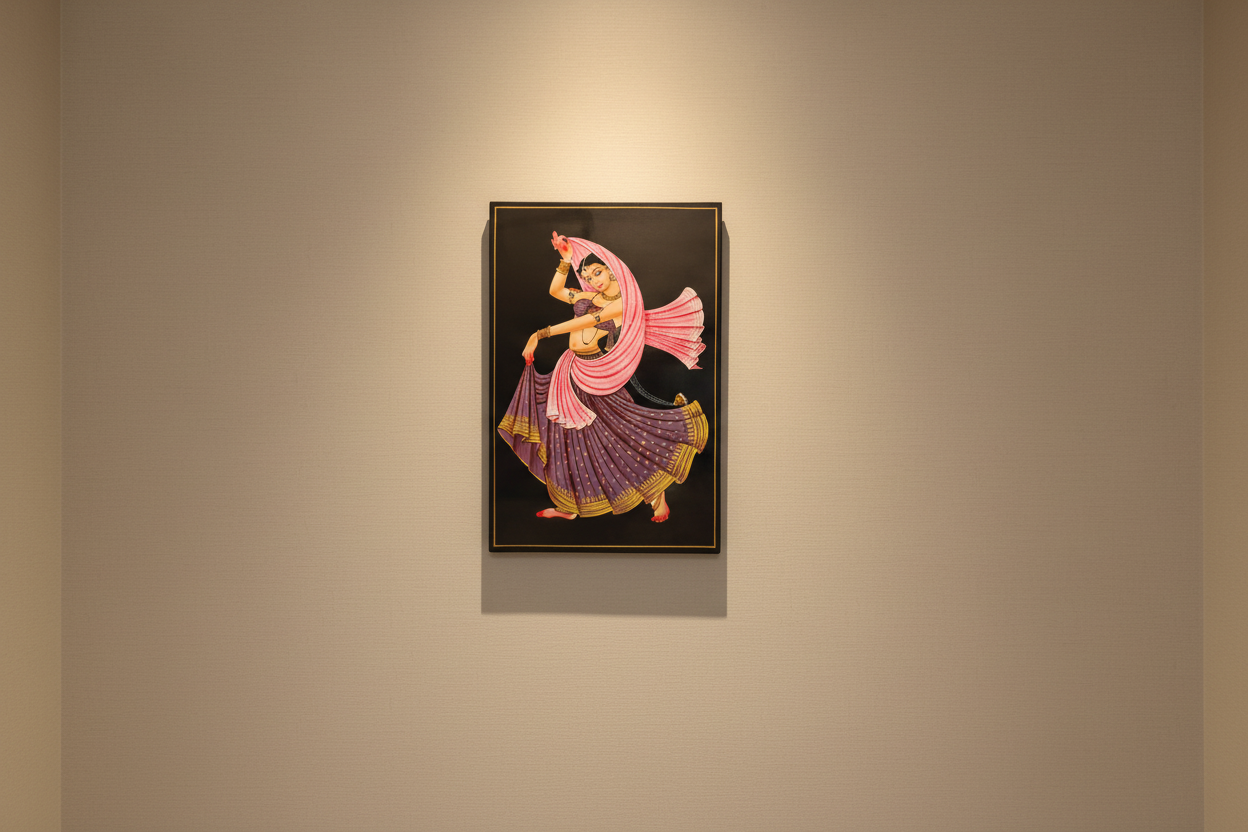 Classical Indian dancer wall decor art
