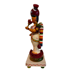 Etikoppaka Goddess Lakshmi in Padmasana – Traditional Wooden Idol