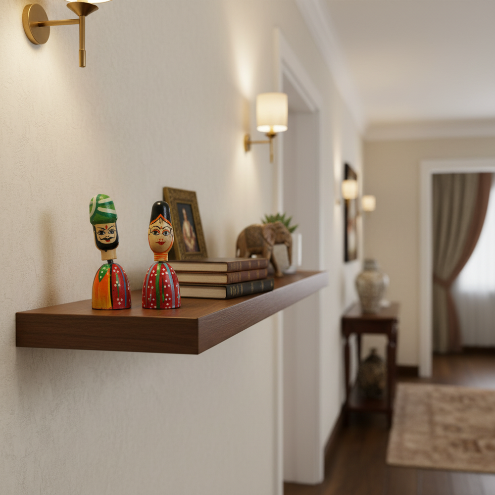 Sardar Spring Doll – Handcrafted Bobble Head for Car & Home Decor   Wooden Lacquerware&toys