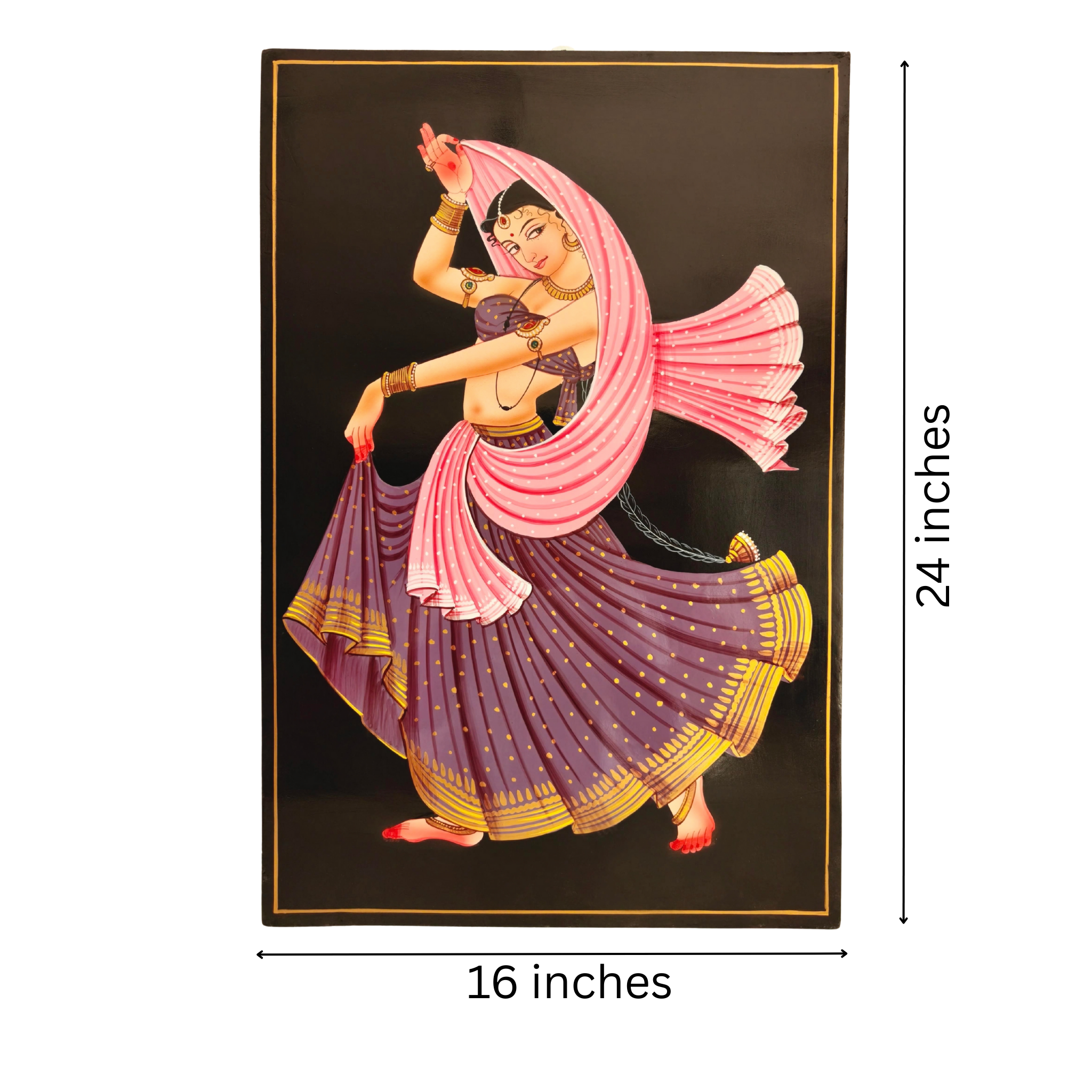 Indian dancer cultural wall art decor