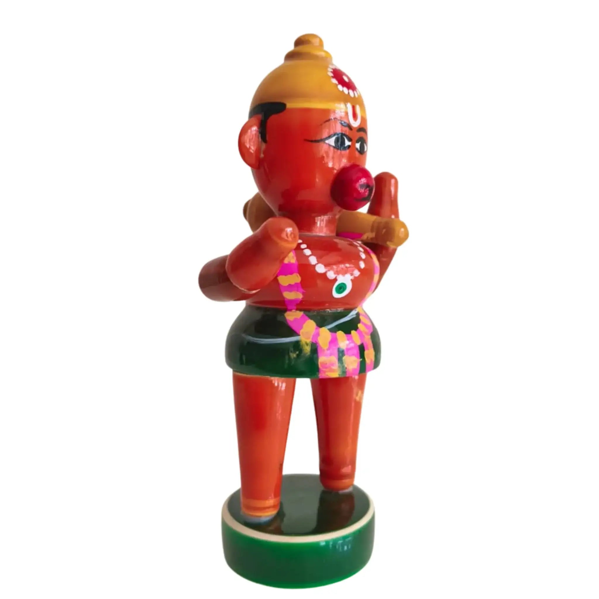 Etikoppaka Little Hanuman Wooden Statue   Etikoppaka Lacquerware