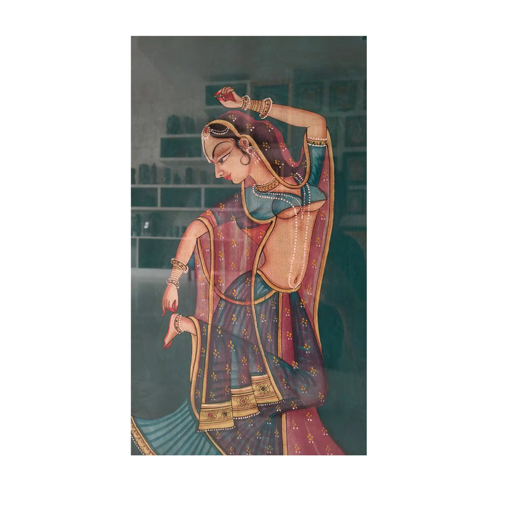 Graceful Radha - A Miniature Painting   Paintings
