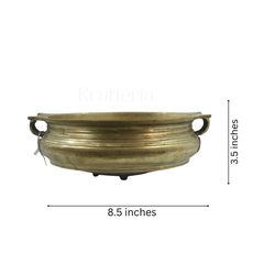 Handcrafted Bronze Uruli – Perfect for Floating Flowers & Home Decor