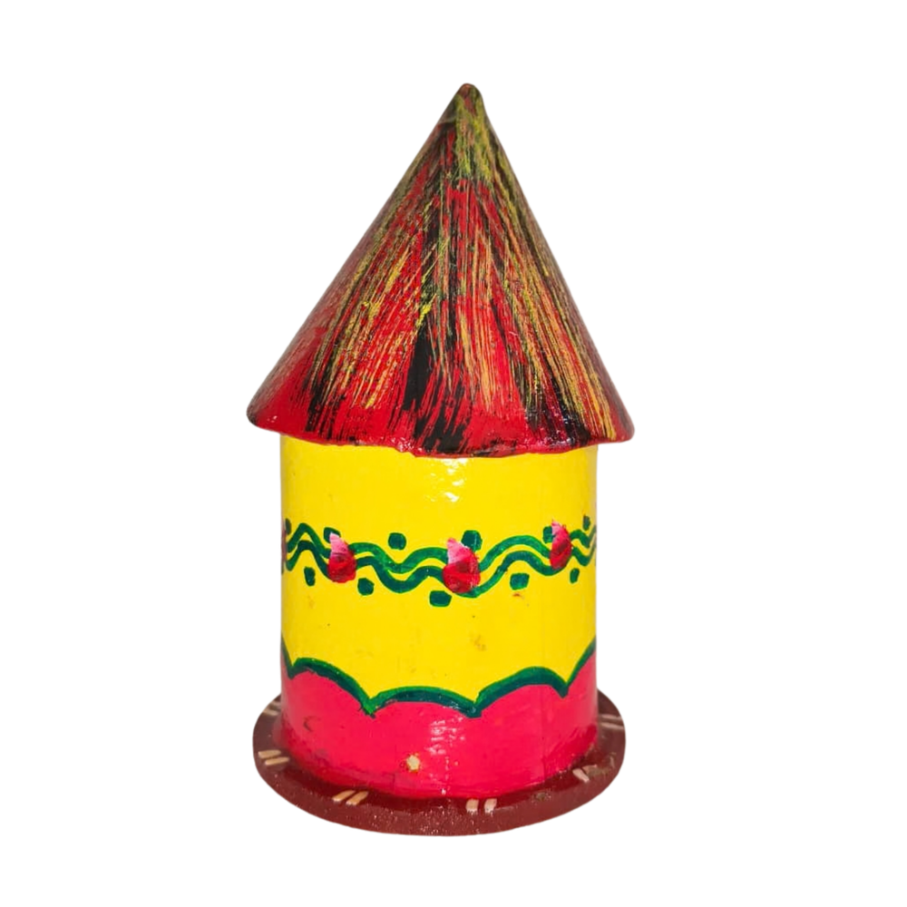Rustic Charm - Handcrafted Kondapalli Village Hut   Kondapalli Lacquerware
