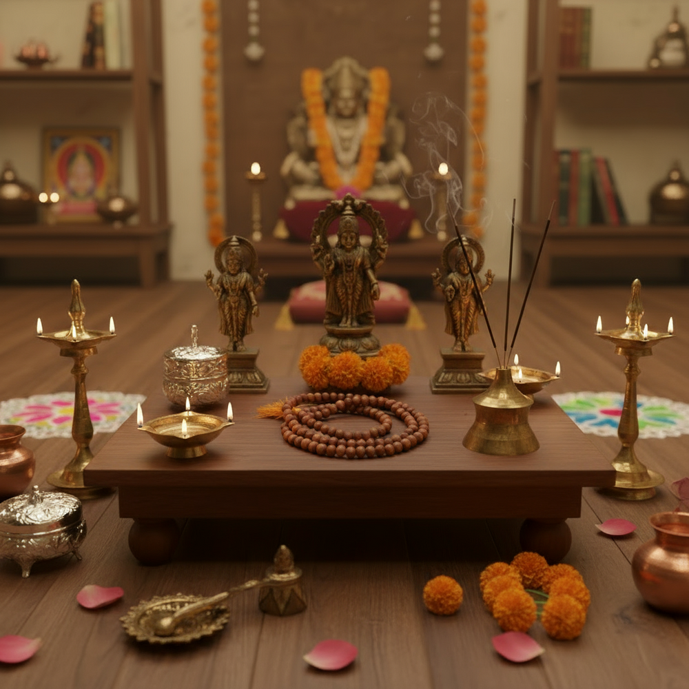 Natural sandalwood Japa Mala with tassel for meditation, prayer, and spiritual practices