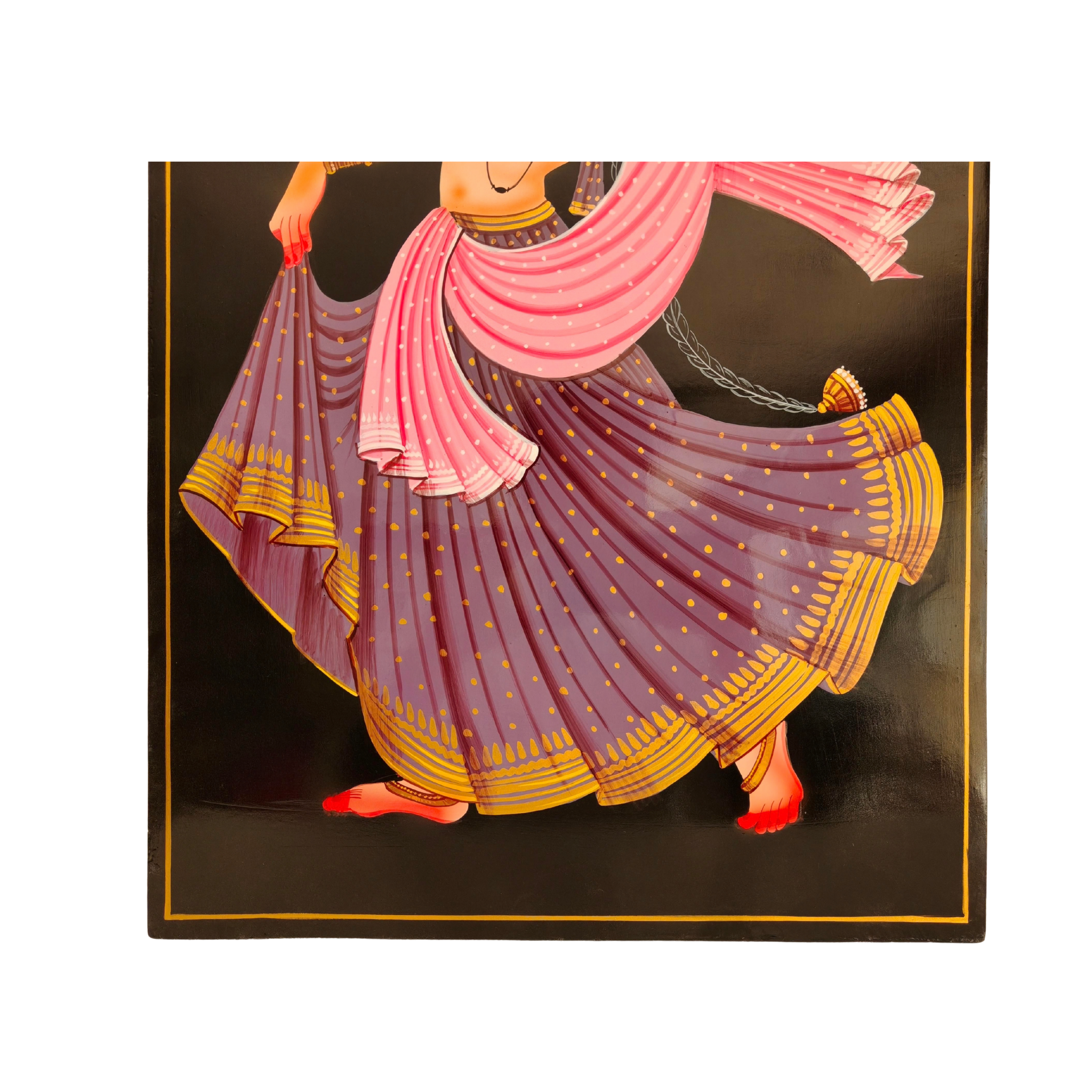 Traditional Indian dancer wall hanging Nirmal