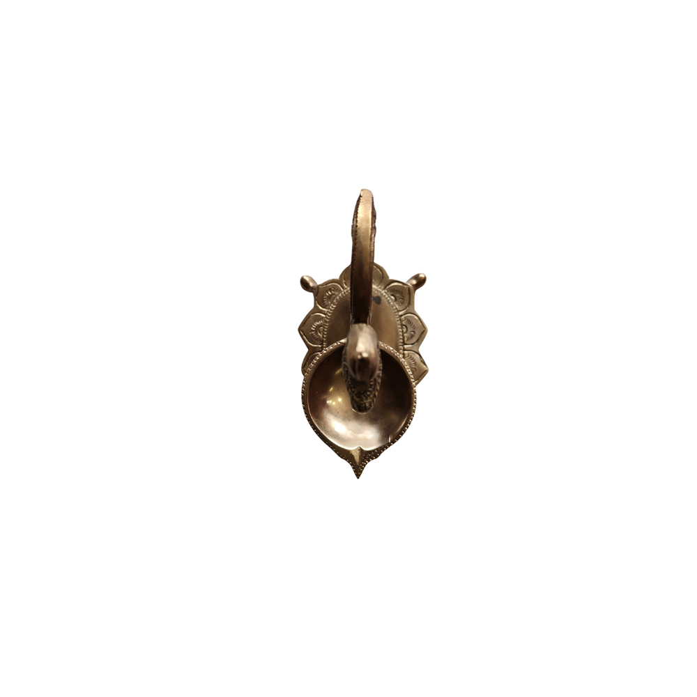 Brass Peacock Oil Lamp Stand For Pooja Room And Home Decor   Oil Lamp Stand