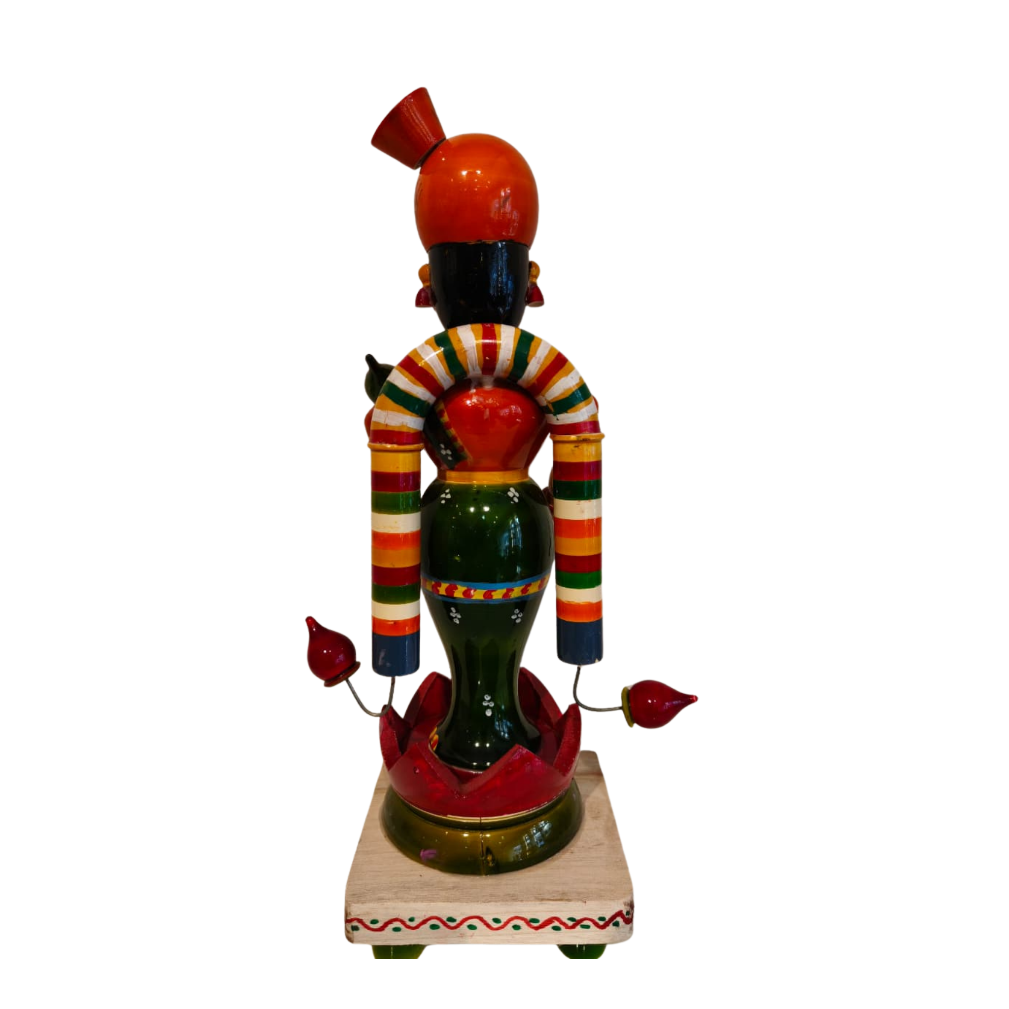Blessings of Lakshmi – Etikoppaka Padmasana Wooden Idol
