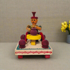 Etikoppaka 'Potter at the Wheel' Miniature Craft