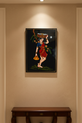 Traditional Fisherwoman Nirmal Painting   Paintings