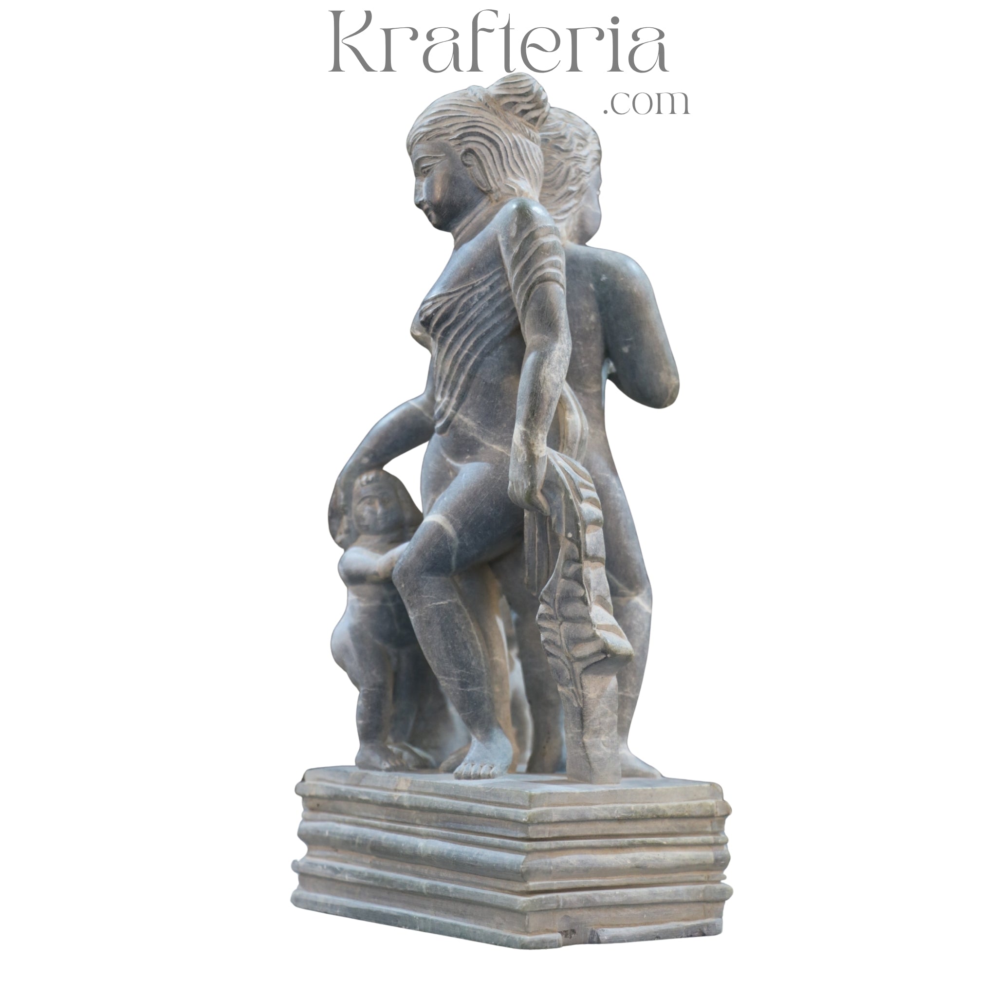 Two-Sided Figures Sculpture – Dual-Faced Artistic Masterpiece