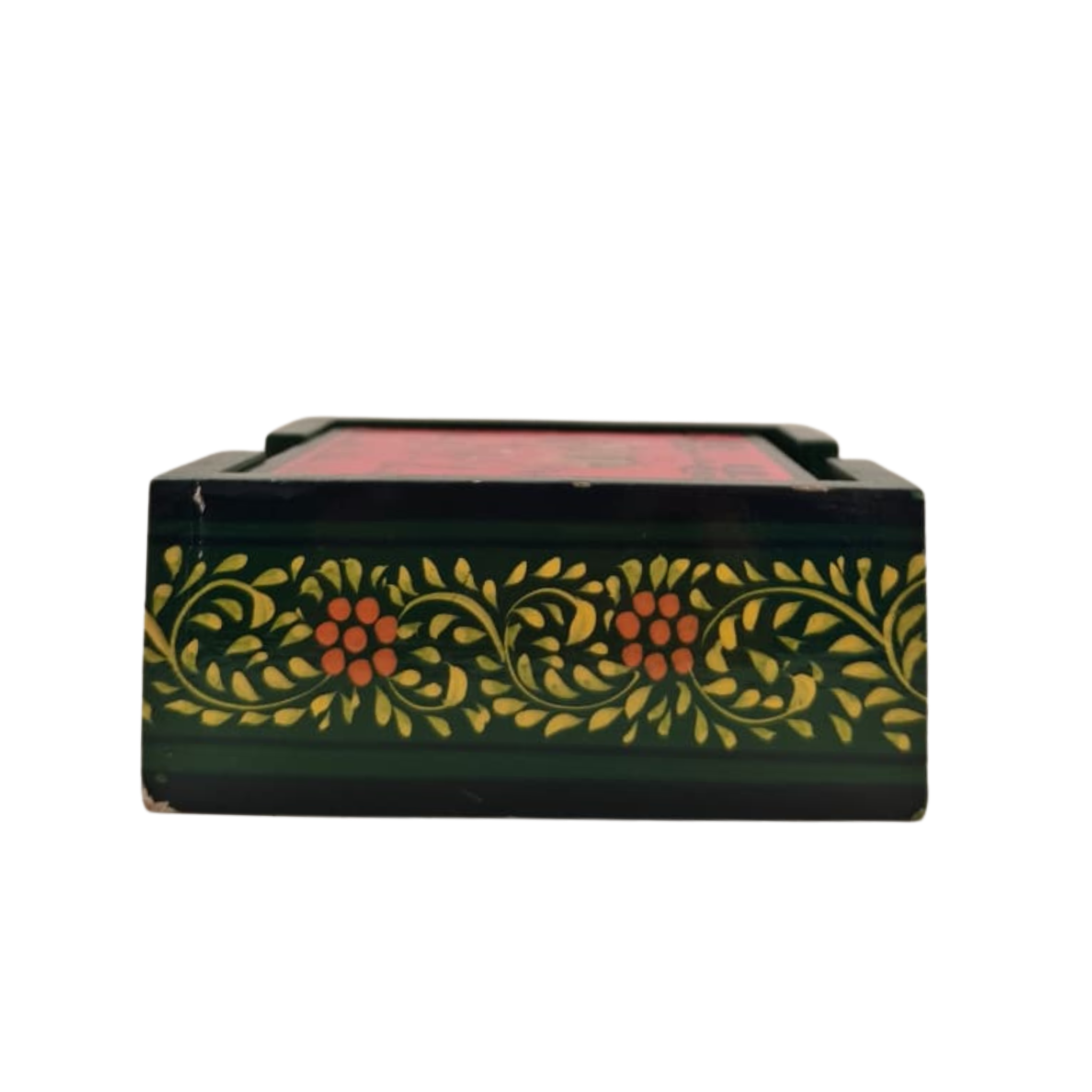 Hand-Painted Wooden Tea Coasters | Set of Decorative Drink Mats