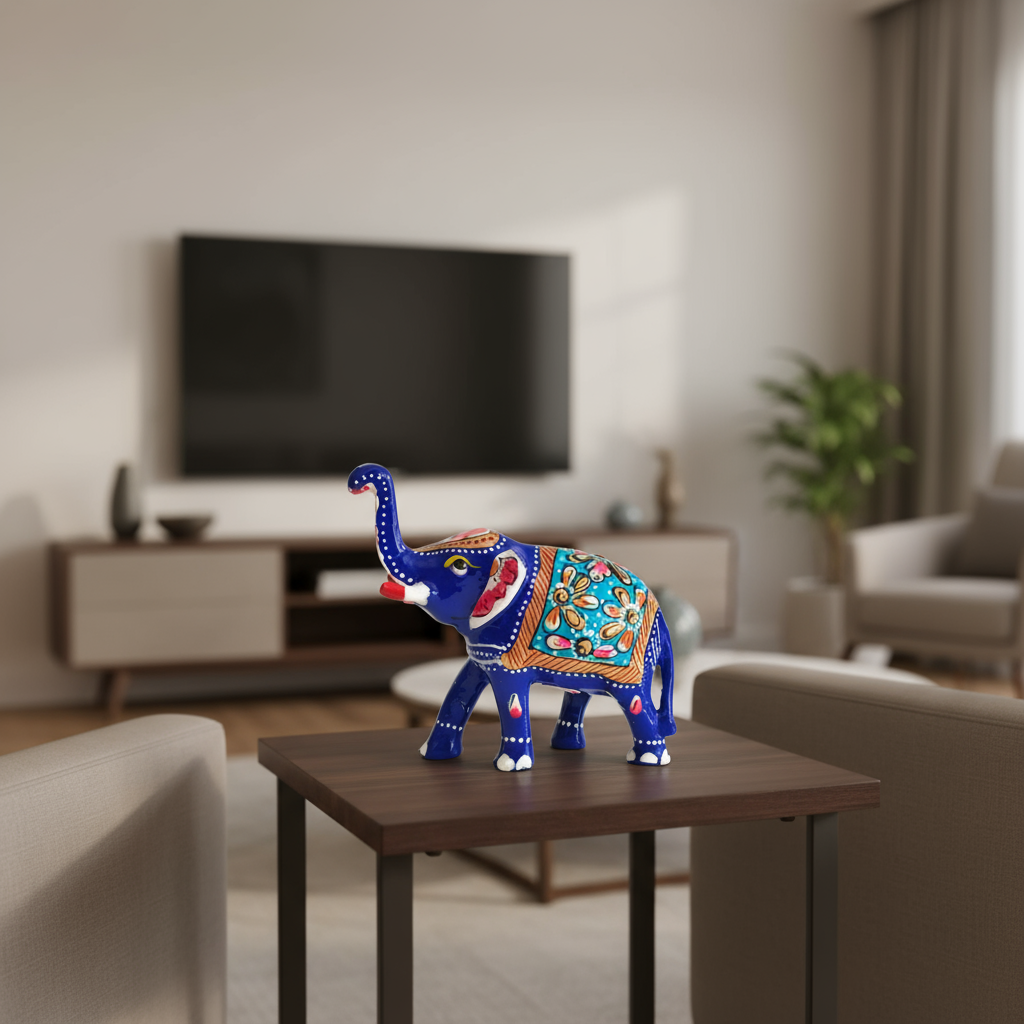 Royal Meenakari Elephant – Handcrafted Symbol of Prosperity and Artistry