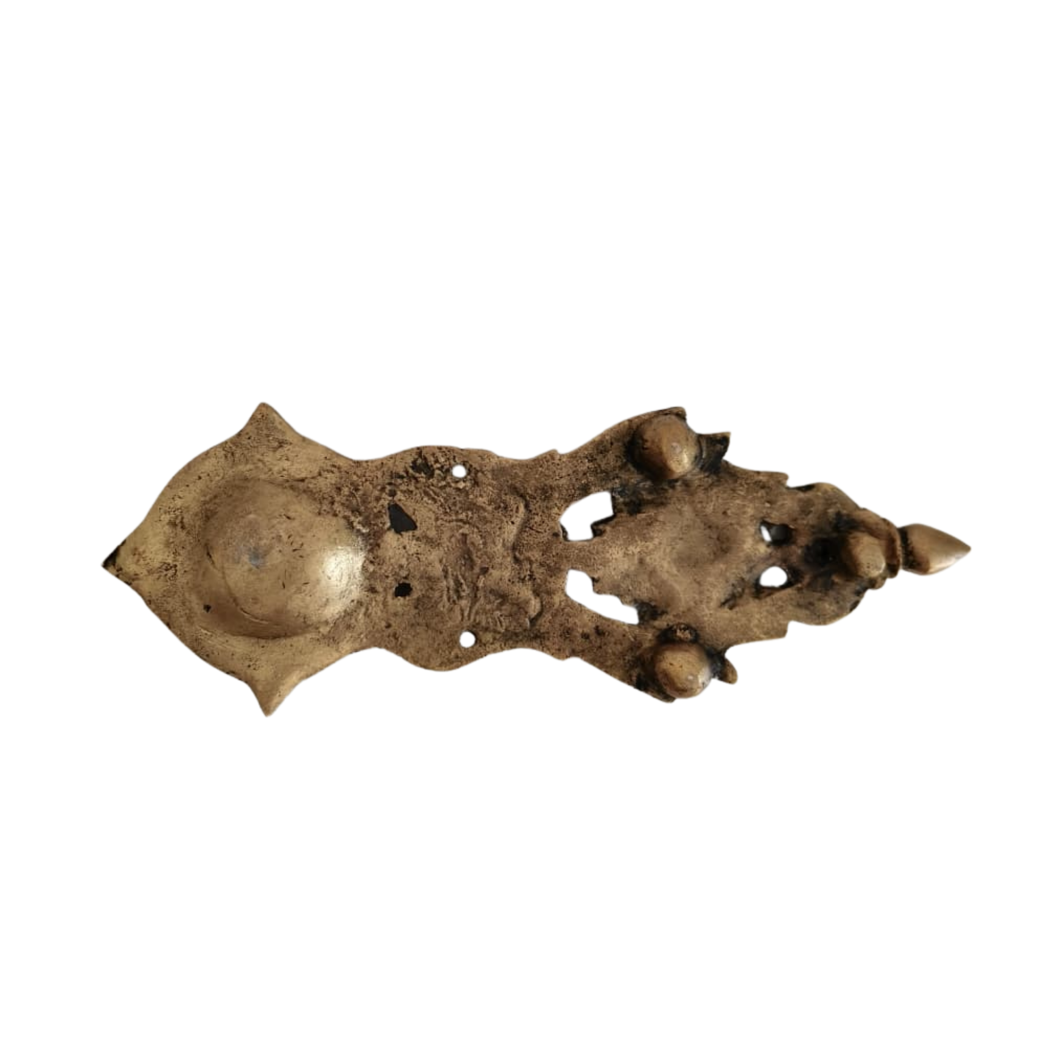 Handcrafted Brass Peacock Wall-Mounted Diya and Aarti Lamp