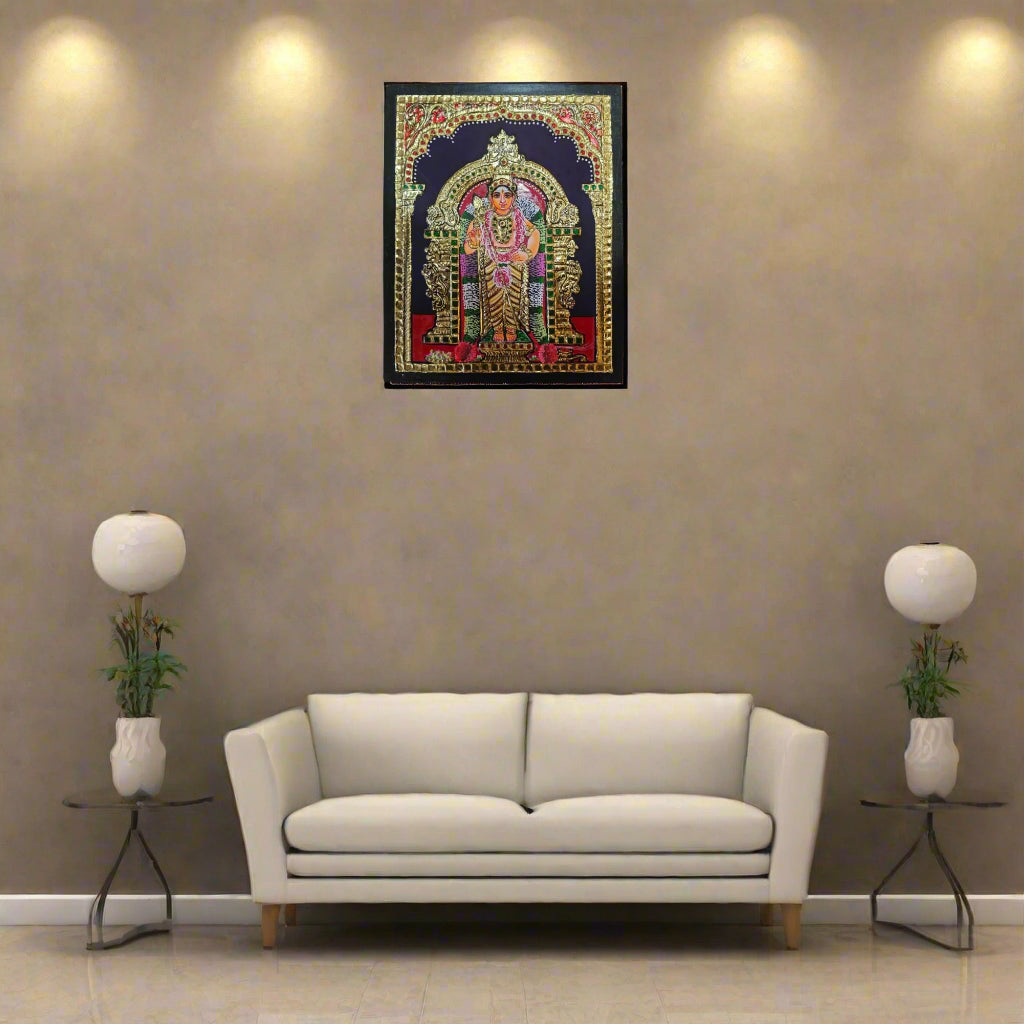 Thanjavur Style Subramanya Swamy Painting – Classic Cultural Decor