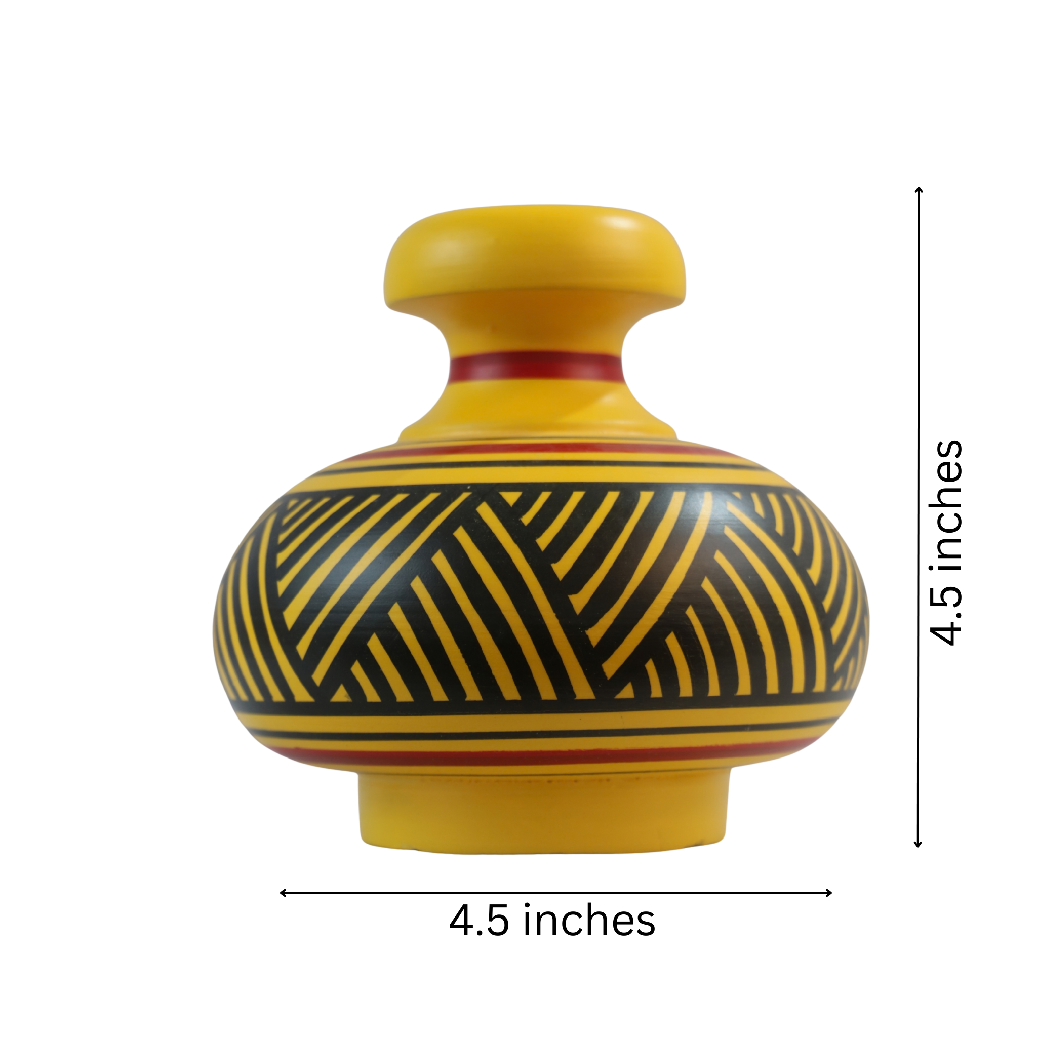 Hand-painted flower vase with non-toxic and durable finish