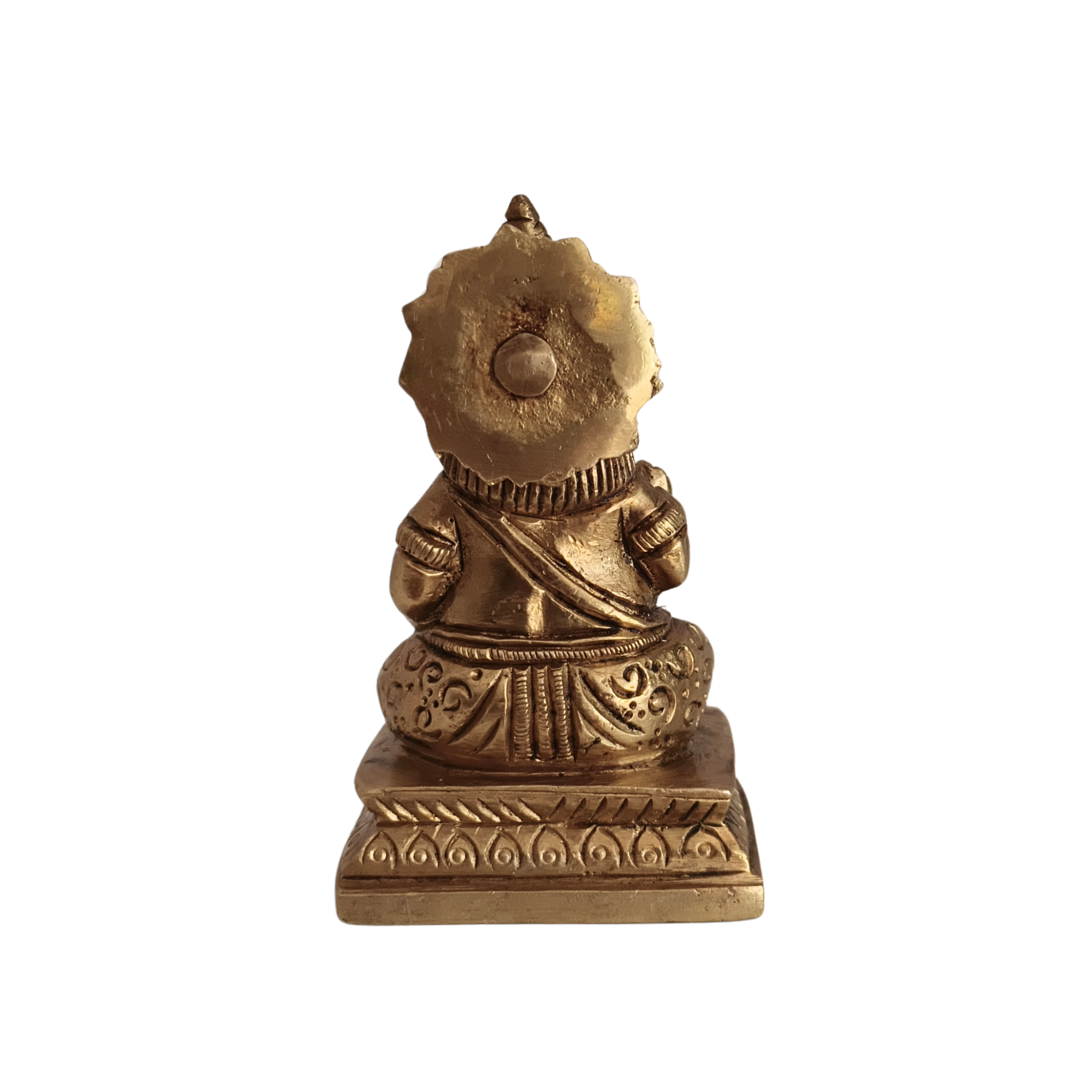 Handcrafted Brass Lord Kubera (Kuberudu) Idol The Celestial Bestower of Wealth and Abundance