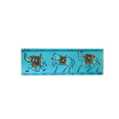 Regal Elephant, Horse, and Camel - Hand-Painted Rajasthani Art Wooden Box