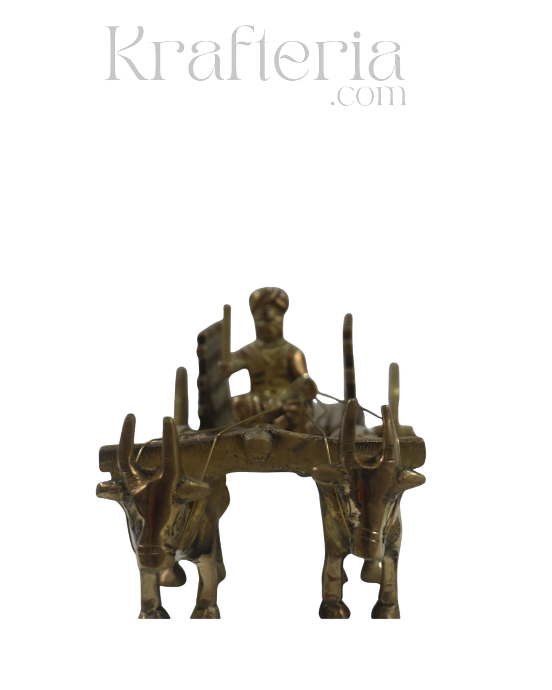 Premium Brass Bullock Cart – Ideal for Gifting & Collectors