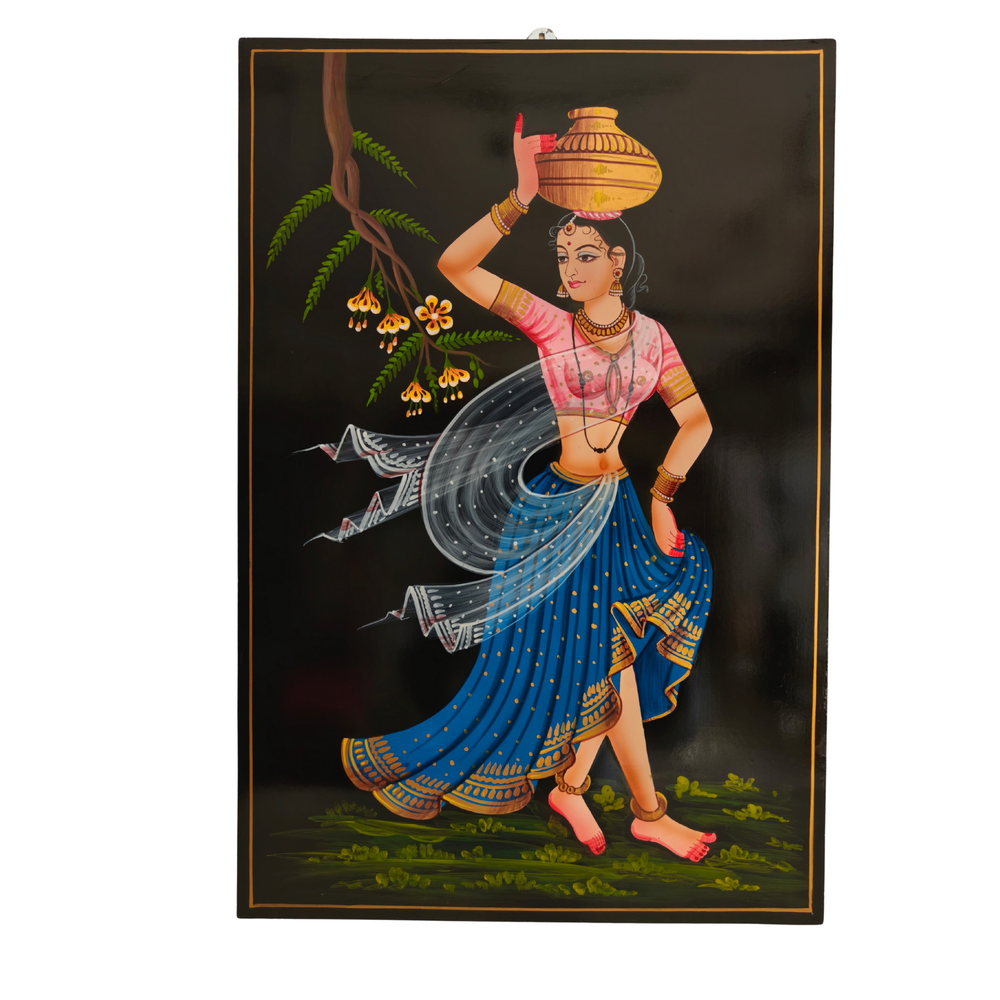 Handcrafted Telangana Nirmal painting village woman