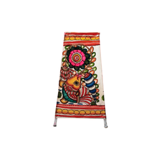 Fish with Floral Motifs – Leather Wall Hanging  | Bed Lamp