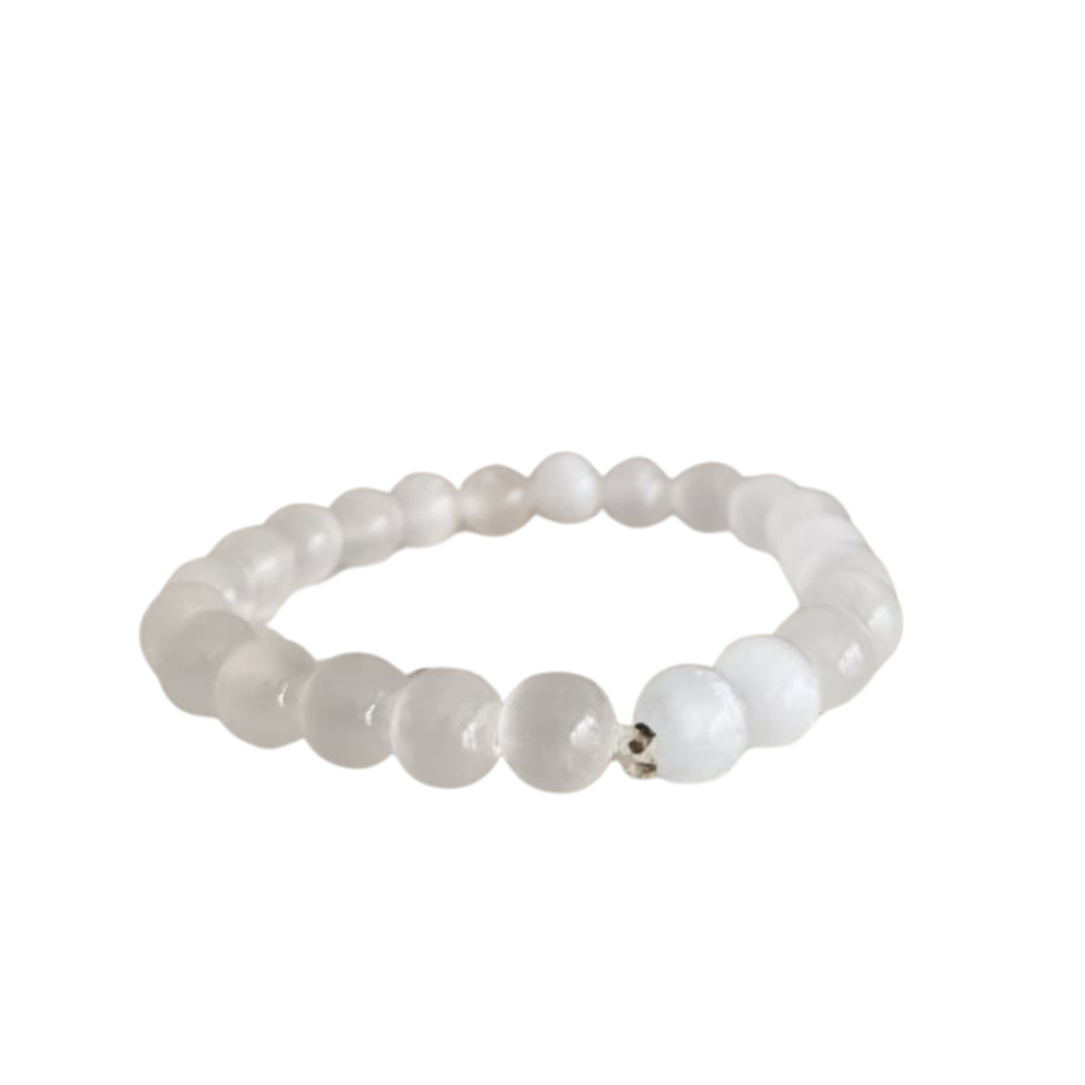 Natural Healing White Stone Bracelet   Fashion