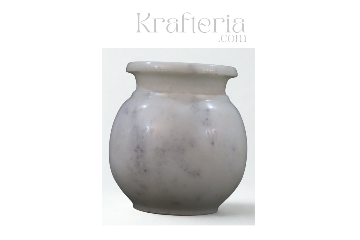 Classic Marble Lota (Chambu) – Essential for Pooja and Household Use