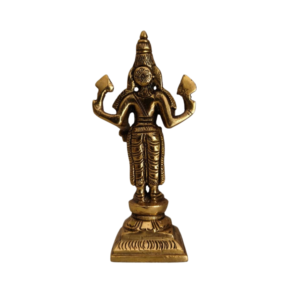 Handcrafted Tirupati Balaji Statue for Home Temple & Puja   Brass Artwork
