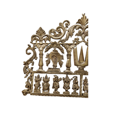 Brass Dashavatara Wall Panel – Handcrafted | Wall Decor   Wall Decor
