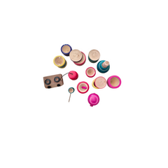 Handcrafted Lacquerware Kids' Kitchen Toy Set