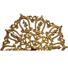 Dashavatara Brass Wall Hanging - Handcrafted 10 Avatars of Vishnu Circular Wall Art   Brass Artwork