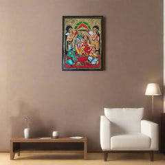 Thanjavur Style Seetha Rama Painting – Classic Cultural Decor