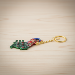 Hand-Carved Wooden Key Chains from Jaipur