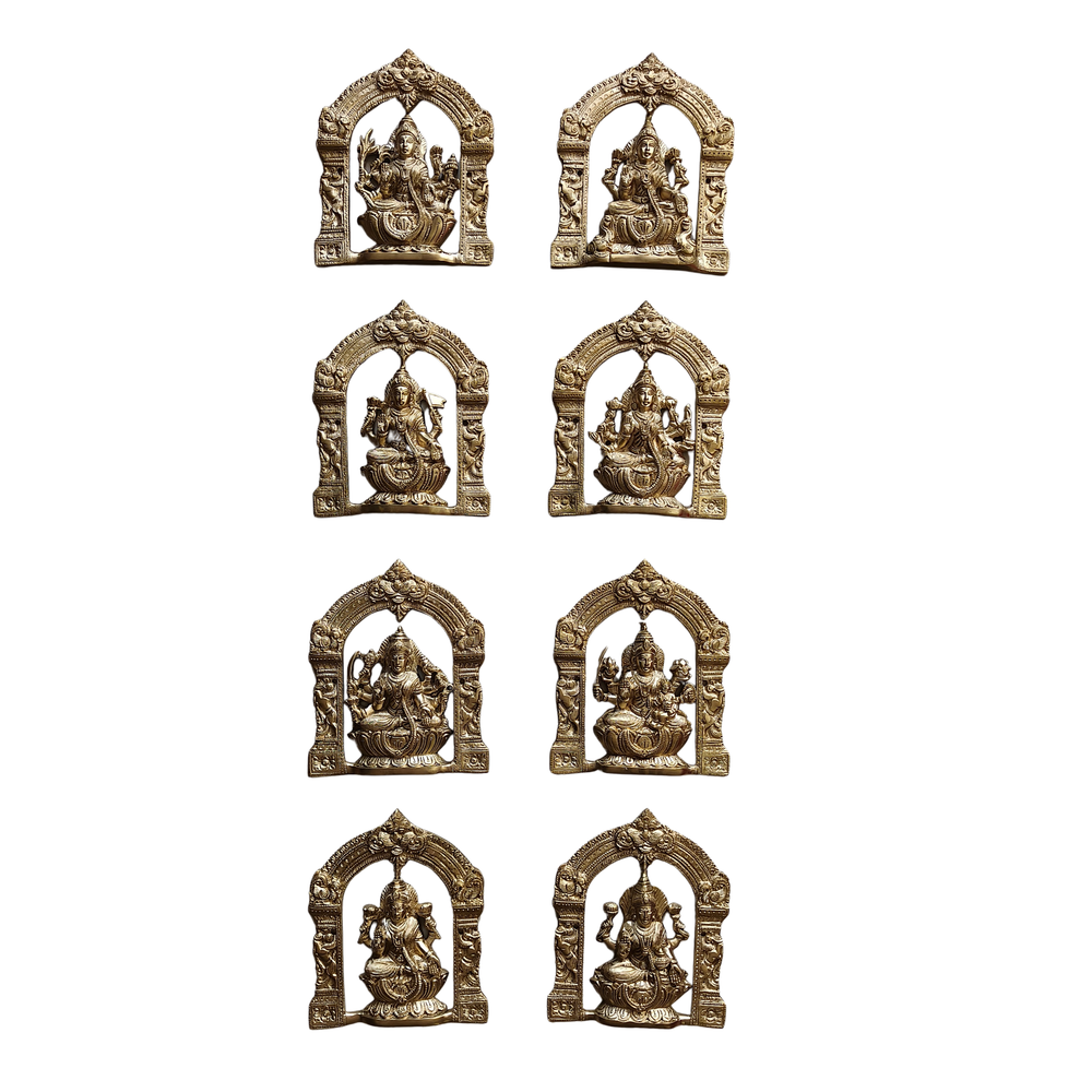 Brass Ashta Lakshmi Hanging for Pooja Room Decor And Gifting   Brass Wall Hangings