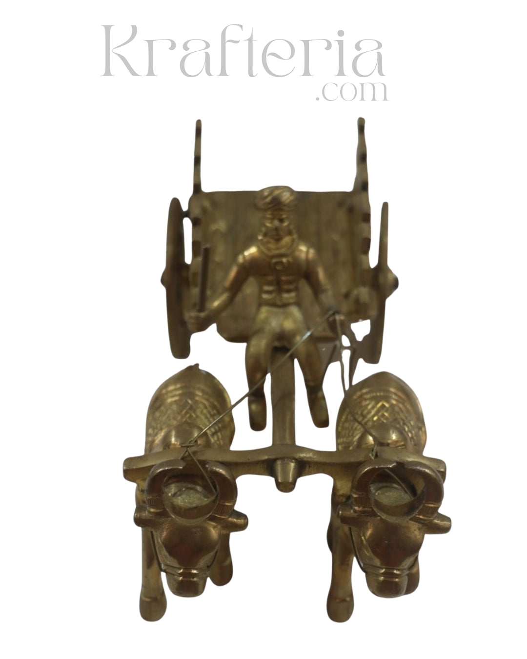 Premium Brass Bullock Cart – Ideal for Gifting & Collectors