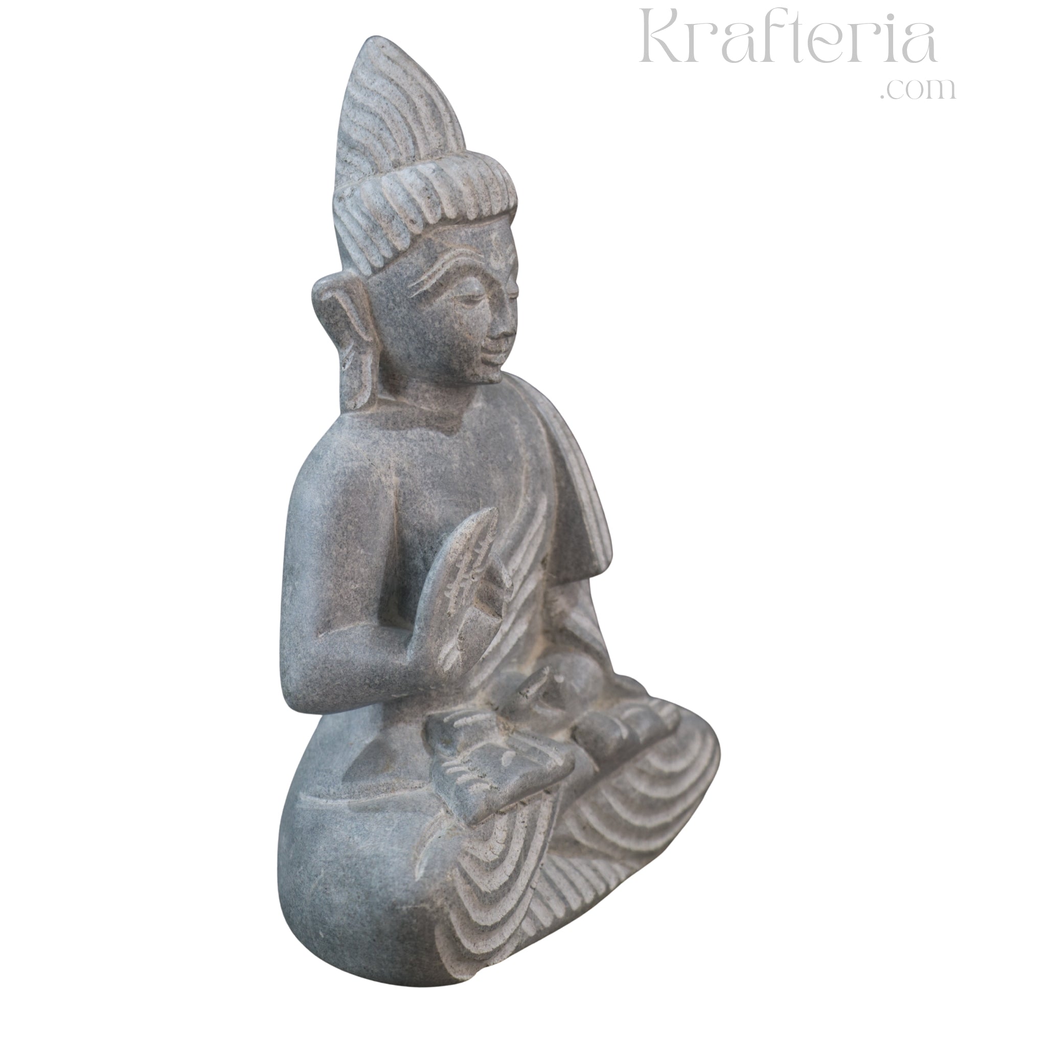 Peaceful Buddha Figurine – Soft Stone Decorative Idol