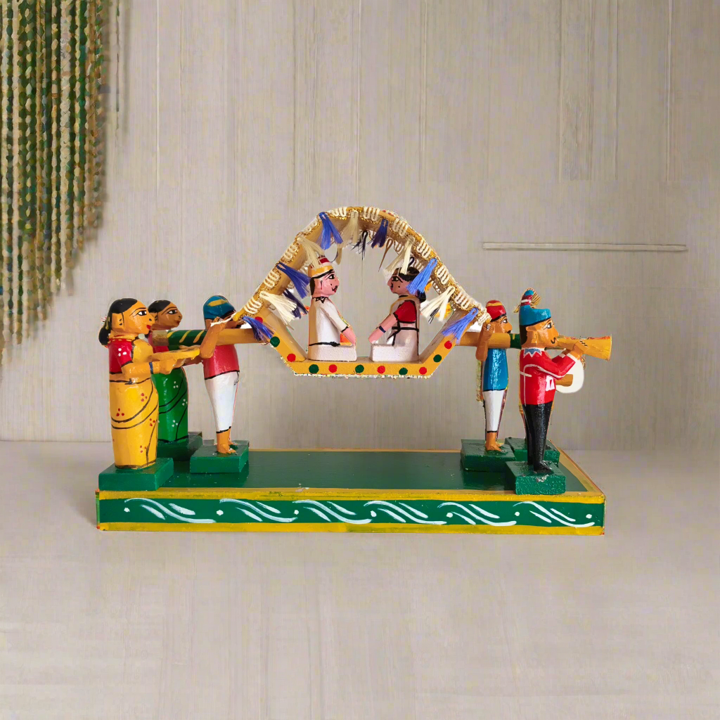 The Bridal Journey - Kondapalli "Pelli Pallaki" Doll Showpiece