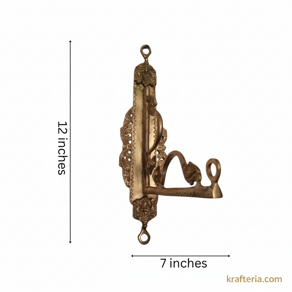 Brass Peacock Wall Hanging Hook | Decorative Wall Mount Décor   Brass Artwork
