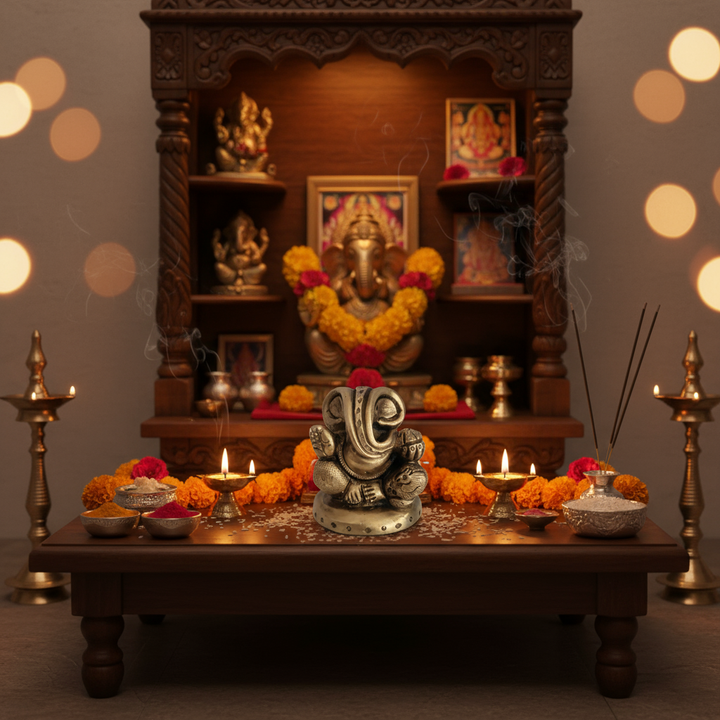 Brass Ganesha Idol: Remover of Obstacles and Bringer of Fortune
