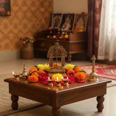 Intricately Carved Brass Prabhavali (Deity Arch)   Brass Ware