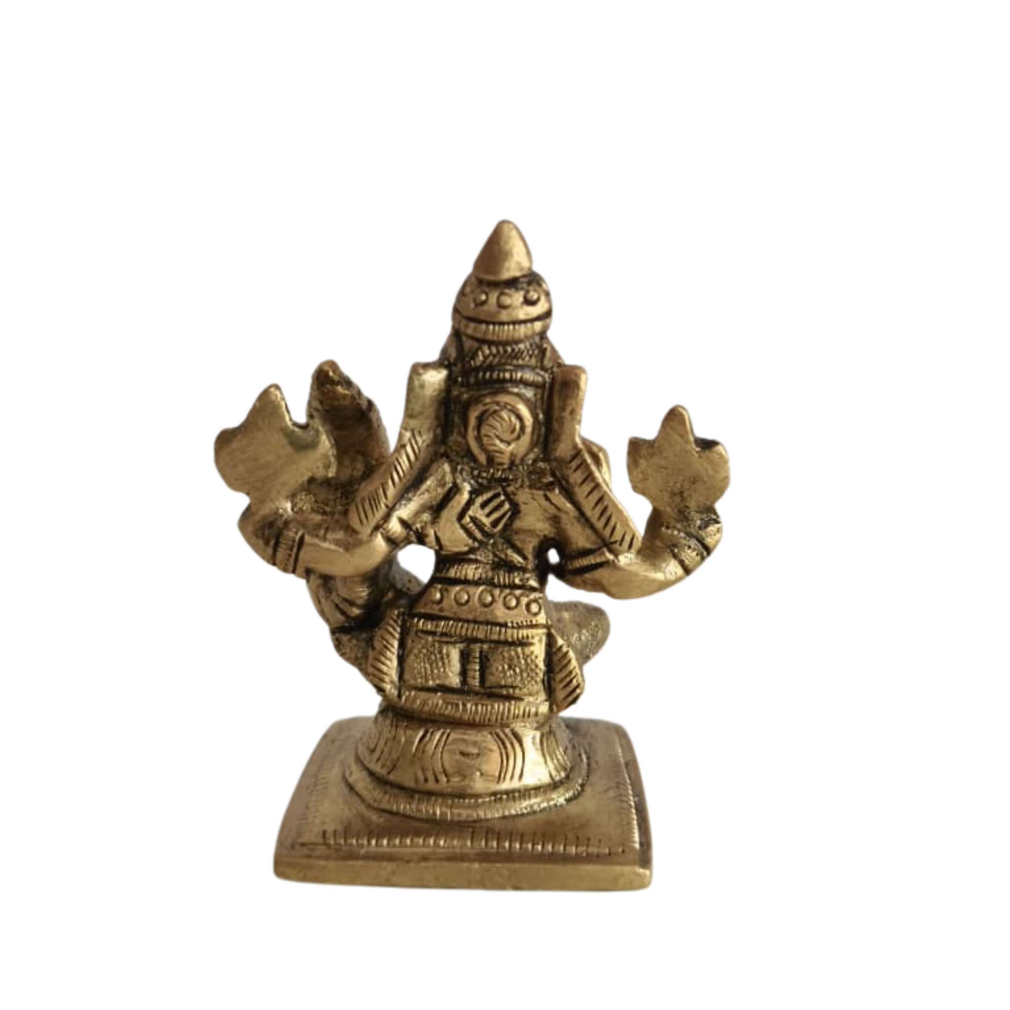 Brass Idol of Lord Narasimha (Man-Lion Avatar of Vishnu)