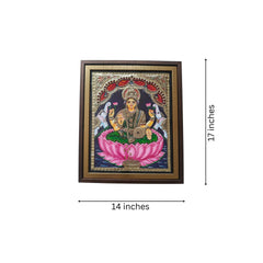 Beautiful Laxmi Devi Thanjavur Painting – Timeless Indian Craft
