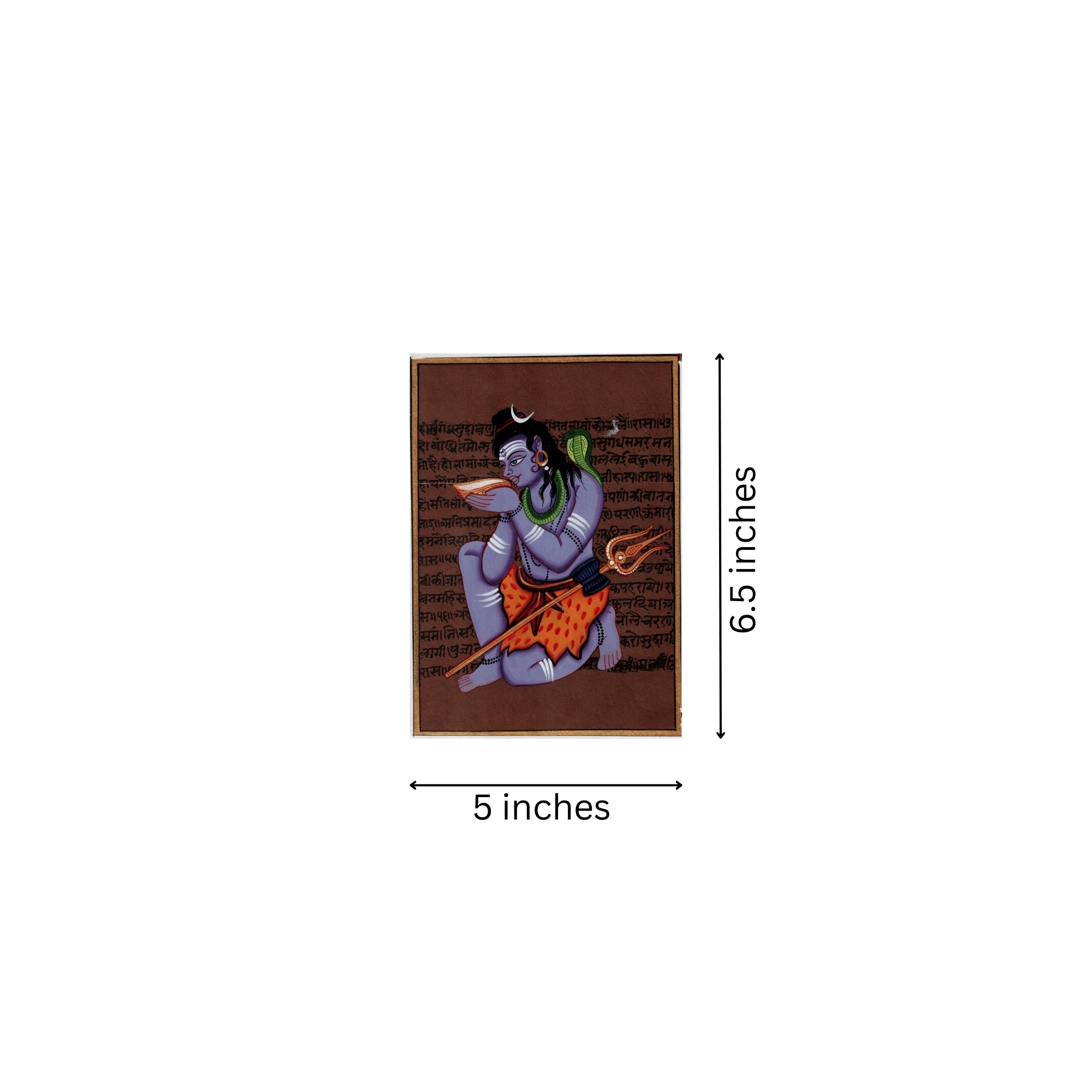 Lord Shiva A Divine Miniature Painting