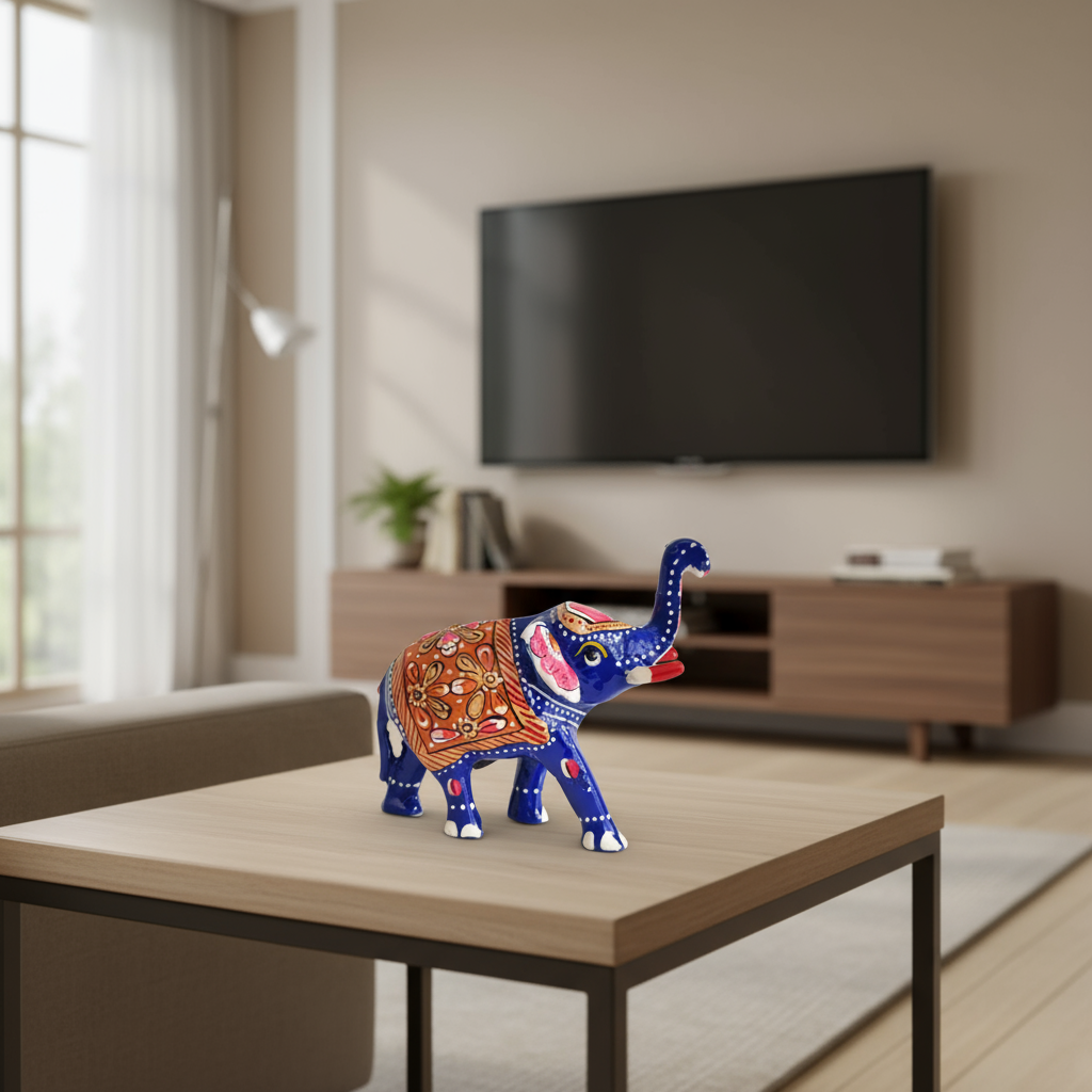 Royal Meenakari Elephant – Handcrafted Symbol of Prosperity and Artistry