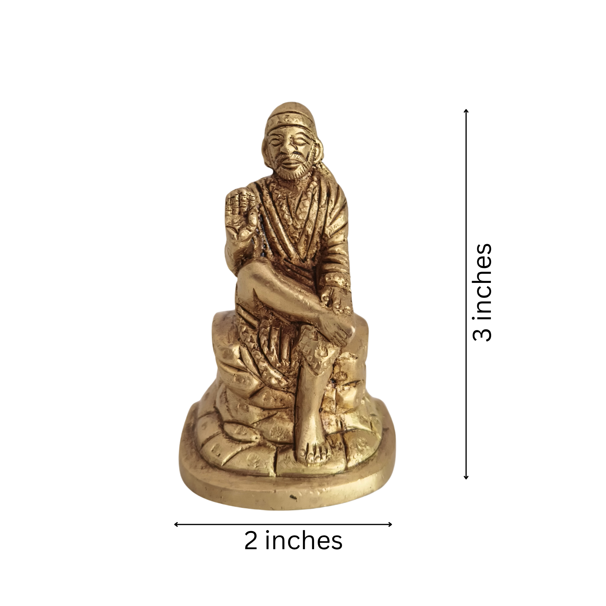 Brass Sai Baba Idol: Symbol of Love, Compassion, and Universal Faith